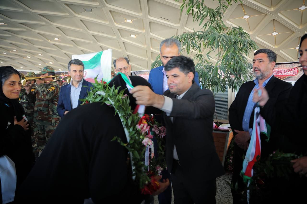 استقبال از کاروان تیم ملی فوتبال بانوان در مشهد مقدس
