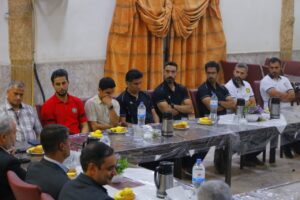ضیافت شام امیر ف آماد و پشتیبانی شمال شرق نزاجا با بازیکنان تیم پشتیبانی